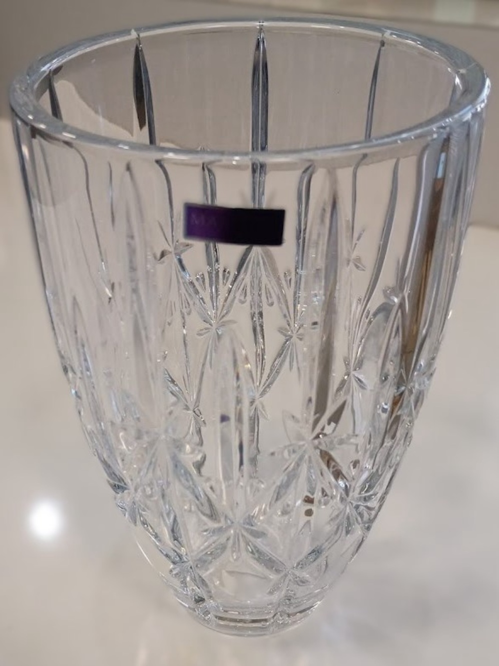 Waterford Marquis Sparkle Vase, 9”, NWT